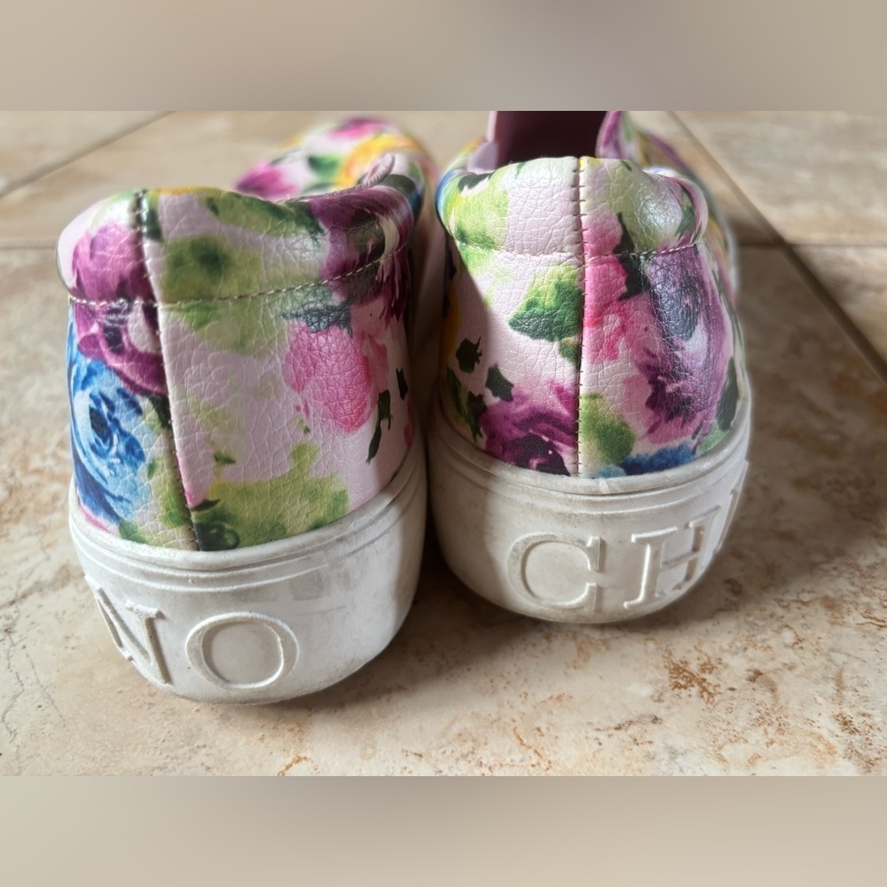 Christian Siriano Multicolor Floral Slip-Ons - Picture 3 of 4